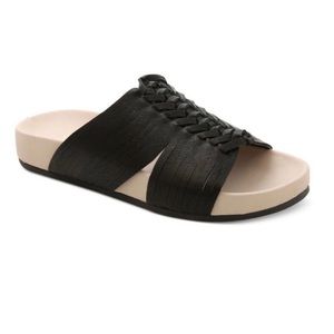 Nanette Lepore Magda Woven Flat Slide Sandals Sz 10